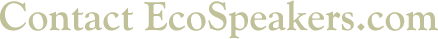 Contact EcoSpeakers.com